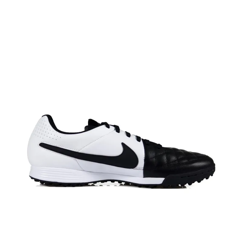 Nike Tiempo Genio Turf Soccer Cleats Black White-1