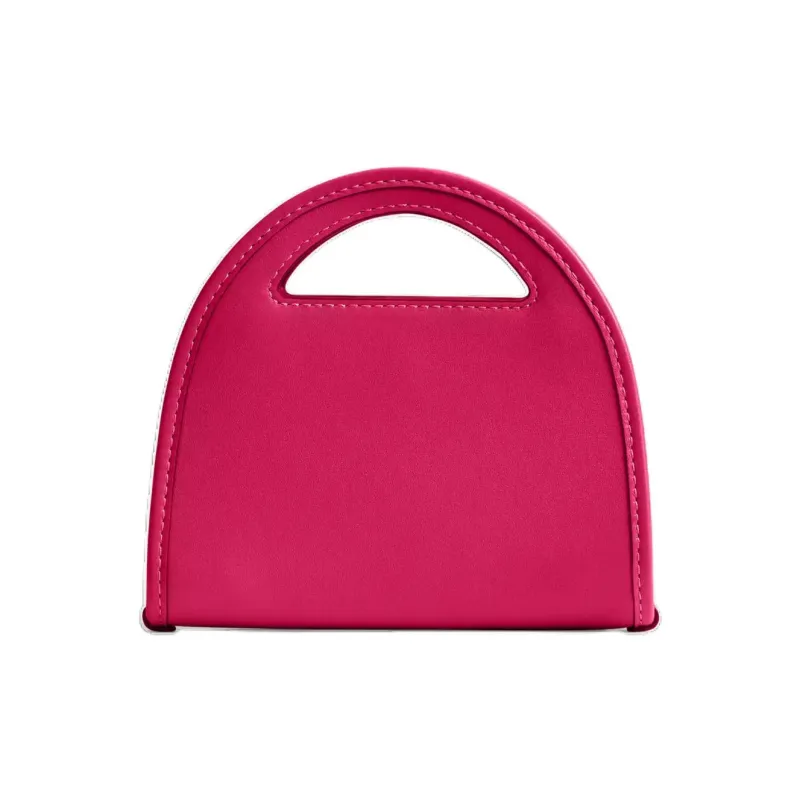 COACH Originals Gloves Made Of Tanned Leather Card Holder Mini Women's Silver & Dragon Fruit Red-2