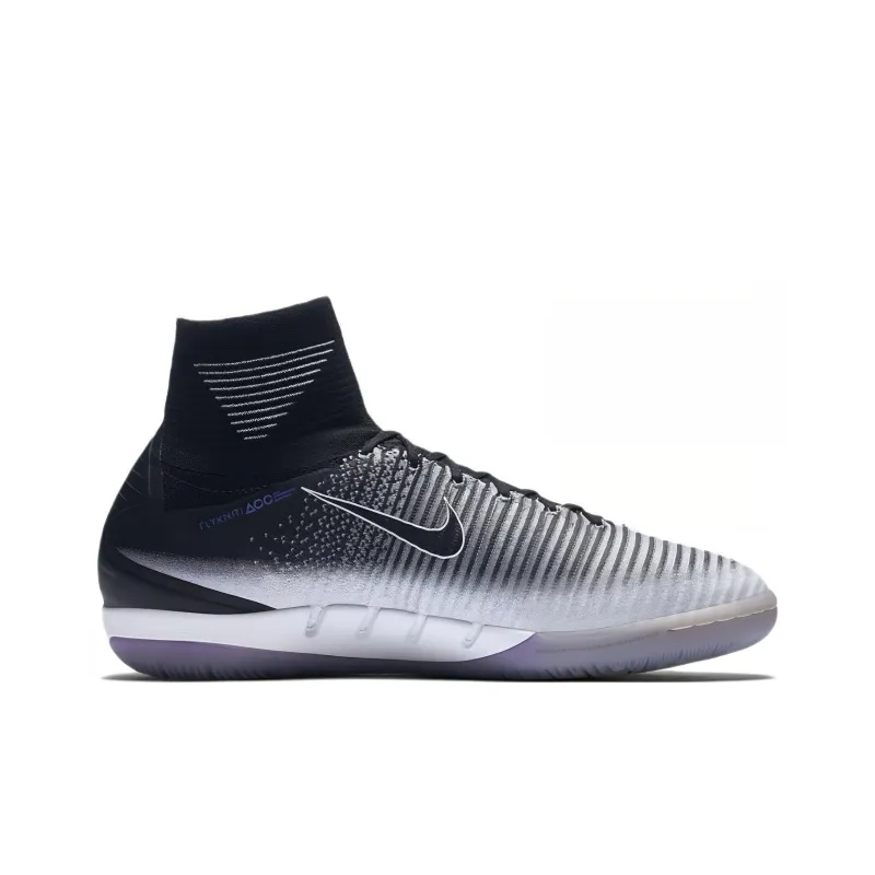 Nike IC/IN Cushioning Anti-Slip And Wear-Resistant Soccer Shoes Men's Black White-1
