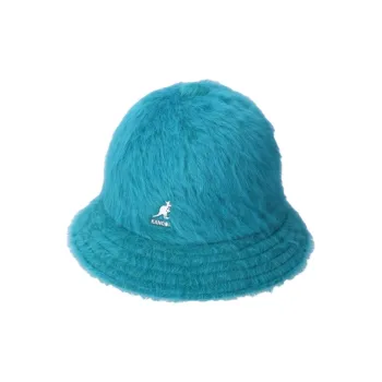 KANGOL Angora Wool Bucket Hats Unisex Cyan