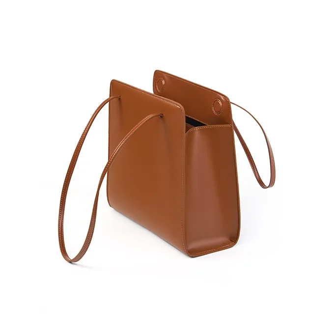 Carnival Keep Cow Split Leather Bonded Synthetic Leather Shoulder Bag Tote Regular Women's Brown/Black/Burgundy-2