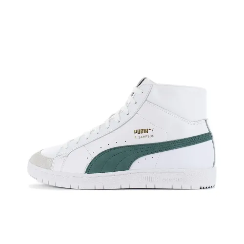 PUMA Ralph Sampson Skateboard Shoes Unisex Mid-Top White