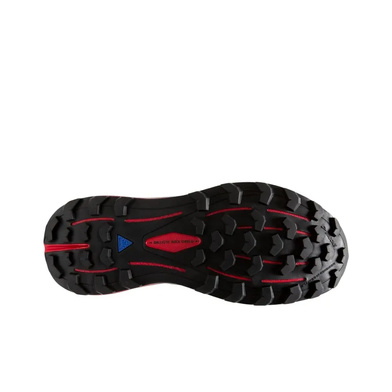Brooks Cascadia 16 Anti-Slip Wear-Resistant Low-Top Casual Running Shoes Men's Black Red-3