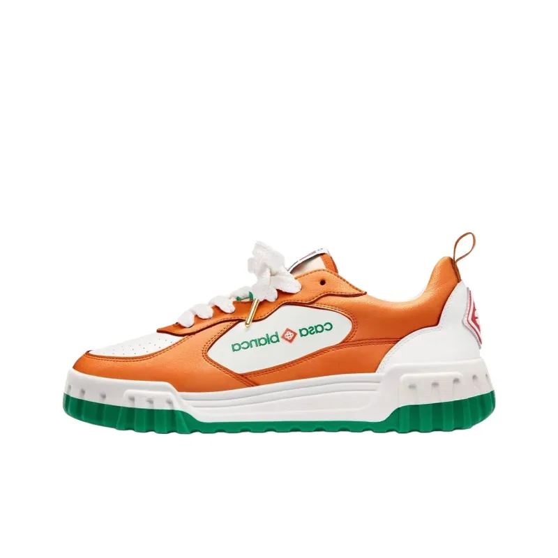 CASABLANCA Court Casual Shoes Women's White Orange-0