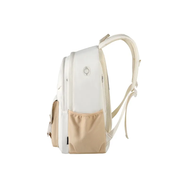 UNIVERSITY OF CAMBRIDGE Fabric Students Backpack Regular Women's Khaki Beige/Chestnut Beige/Ecru-1