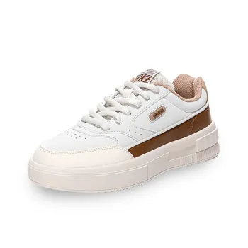 Erke Sports Life Collection Mid-Top Skateboard Shoes Women's Pale Wild Grey Hazelnut