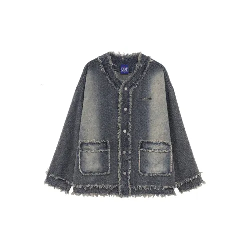 QISENYAR Denim Jacket Unisex