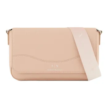 ARMANI EXCHANGE Polyurethane Shoulder Bag, Crossbody Bag, Handbag Medium Size Women's Almond Beige