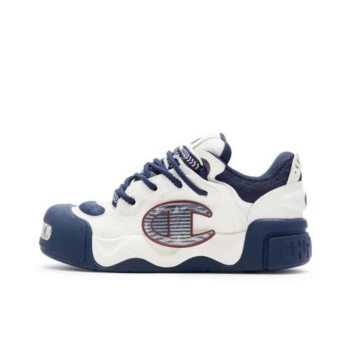 Champion Puffy Shoes AutoSkate V1 Low Top Skateboard Shoes Men's Navy Blue