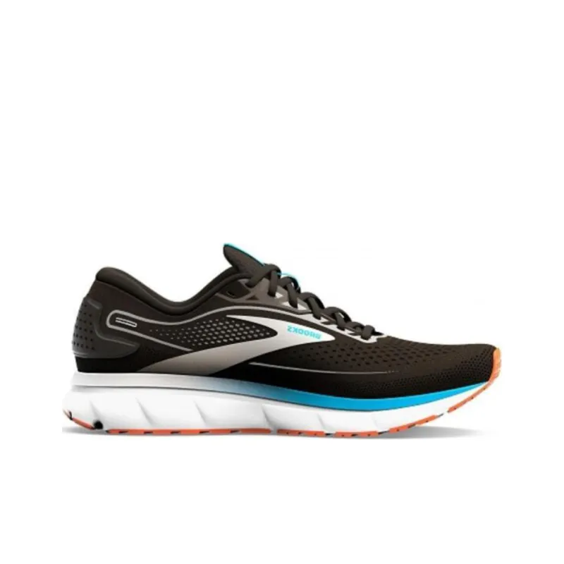 Brooks Trace 2 Slip-Resistant Low-Top Running Shoes Men's Black Blue-1