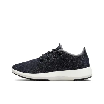 Allbirds Wool Runner Mizzle Slip-Resistant Low-Top Sports Casual Shoes Men's Dark Gray