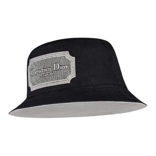 DIOR Cotton Bucket Hats Men's Black-1