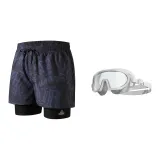 Black Blue+White Swim Goggles
