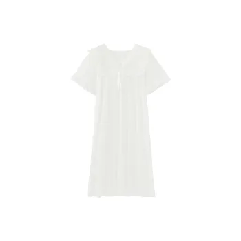 CAIHENGTONG Nightgown Women's White