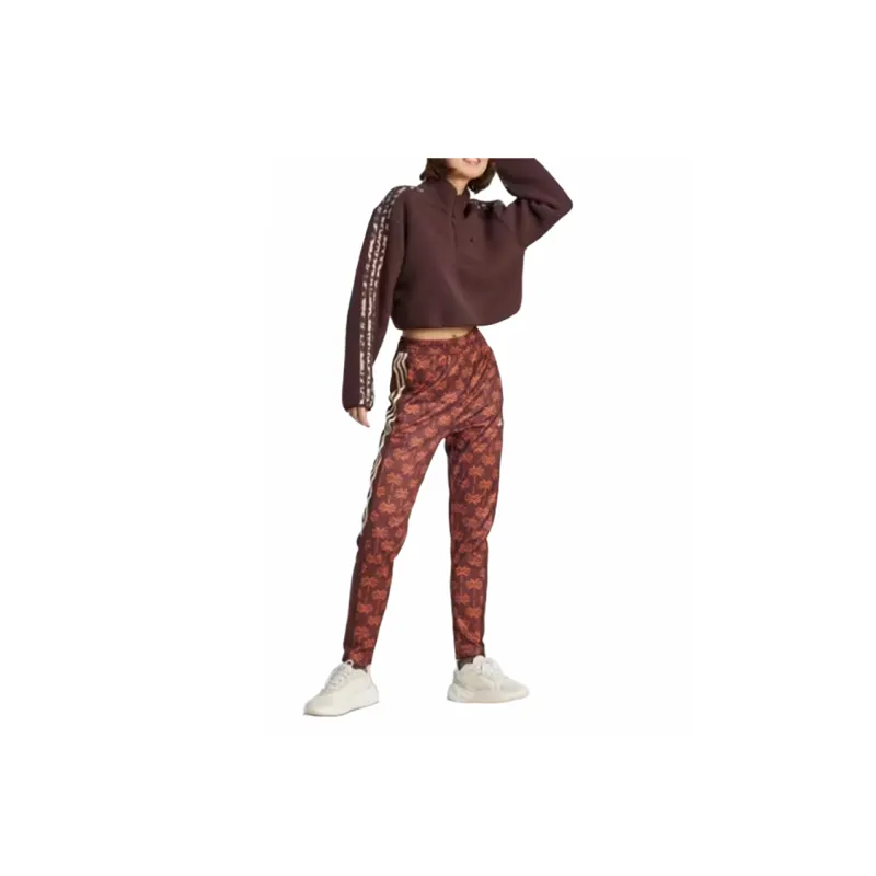 Adidas ADIDAS X FARM RIO TIRO Knitted Sports Pants Women's Misty Copper/Fox Red/Mysterious Brown-3