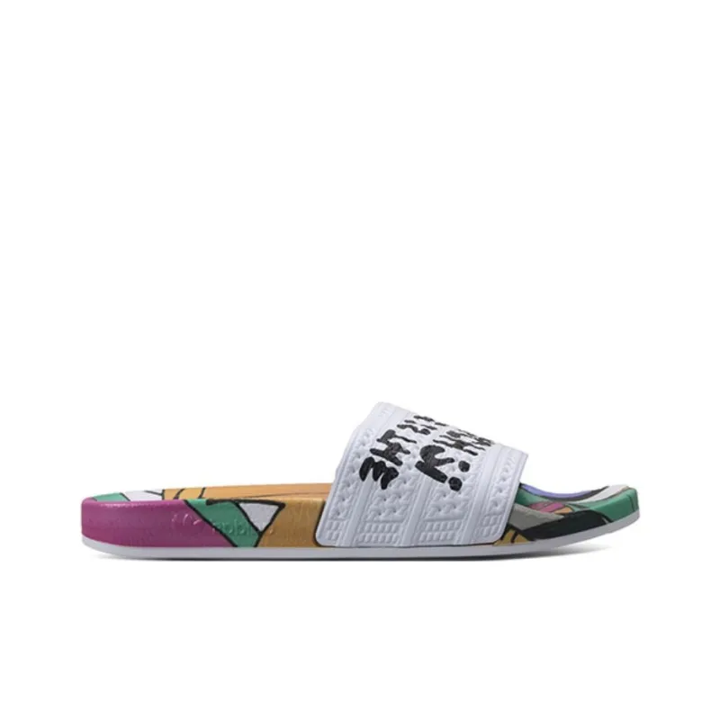 Adidas Adilette Slide Slippers Unisex White/Multicolor-1