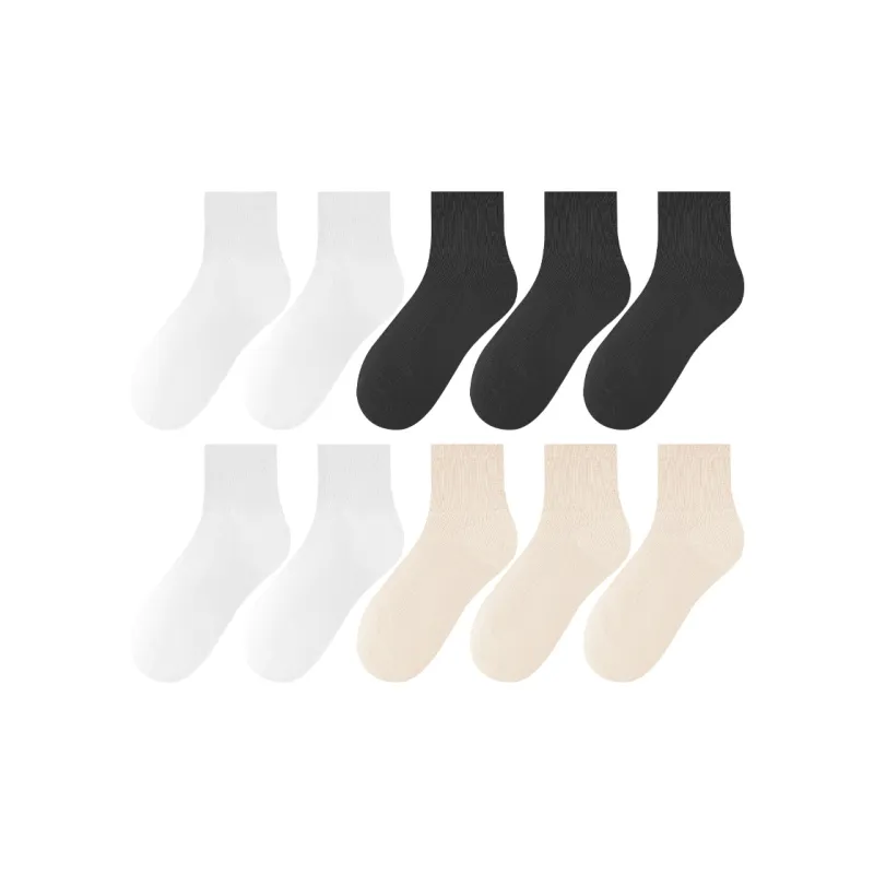 2323 Mid Calf Socks Women's Combo Set-16