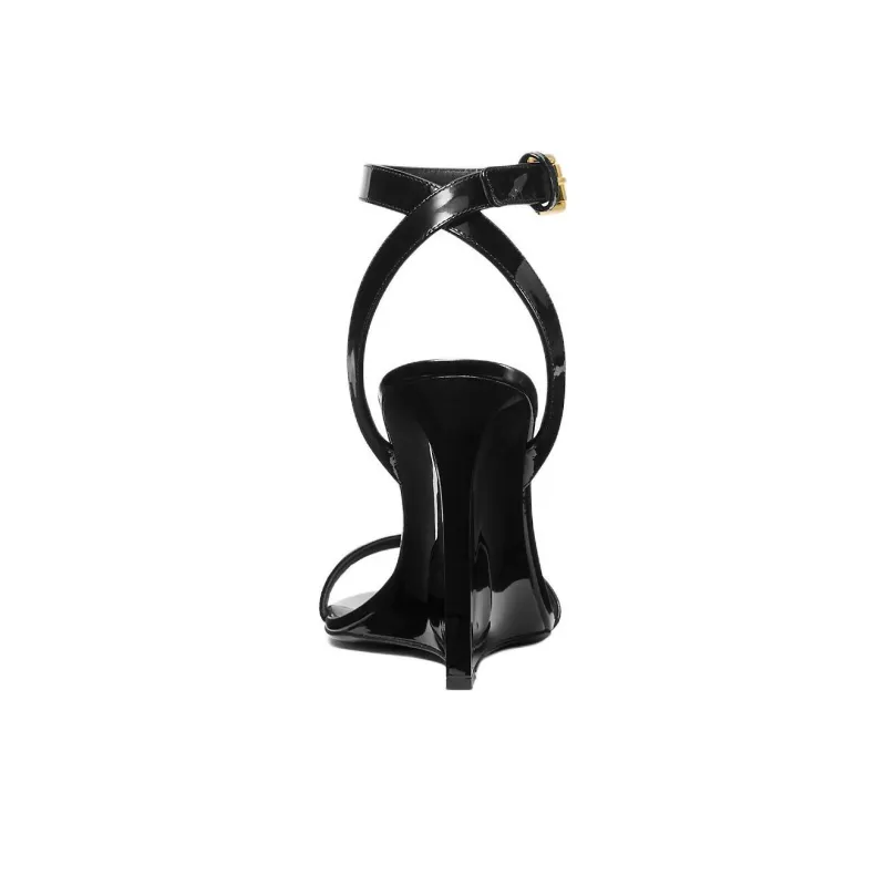 MICHAEL KORS Claudia Strap Sandals 10cm Women's Black-3