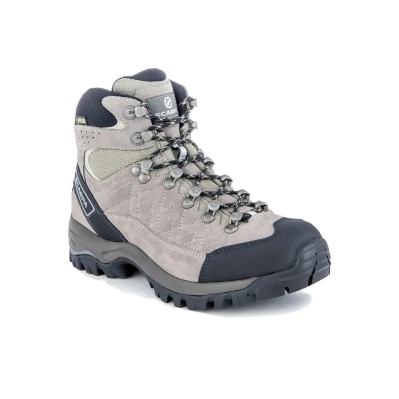 SCARPA Kailash Gt Cushioning Anti-Slip Wear-Resistant Water-Resistant Coverage High-Top Hiking Shoes Women's Gray Pink-1