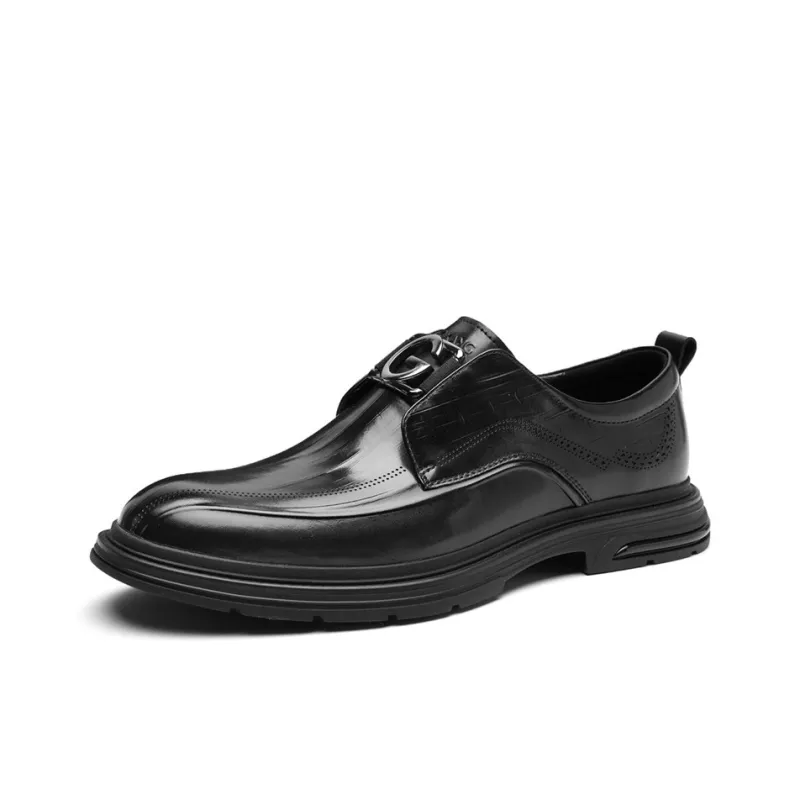 AOKANG Soft Sole Wear Resistant Comfortable Lightweight Fashion Men's Casual Shoes Men's Black-1