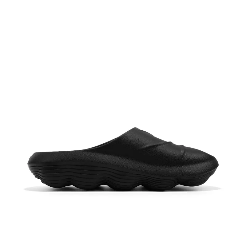 SHANLINLIANG WhiteNoise EVA Quiet Abrasion Resistant Slide Slippers Unisex Black-1