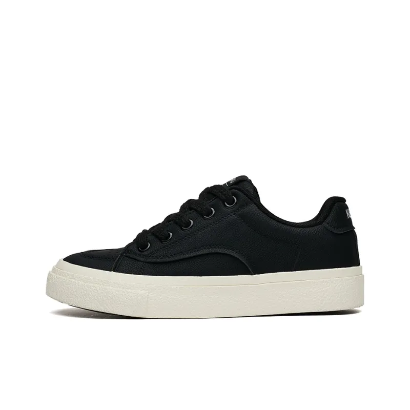 KAISER Slip Resistant Cushioning Abrasion Resistant Low Top Skateboard Shoes Unisex Black-0