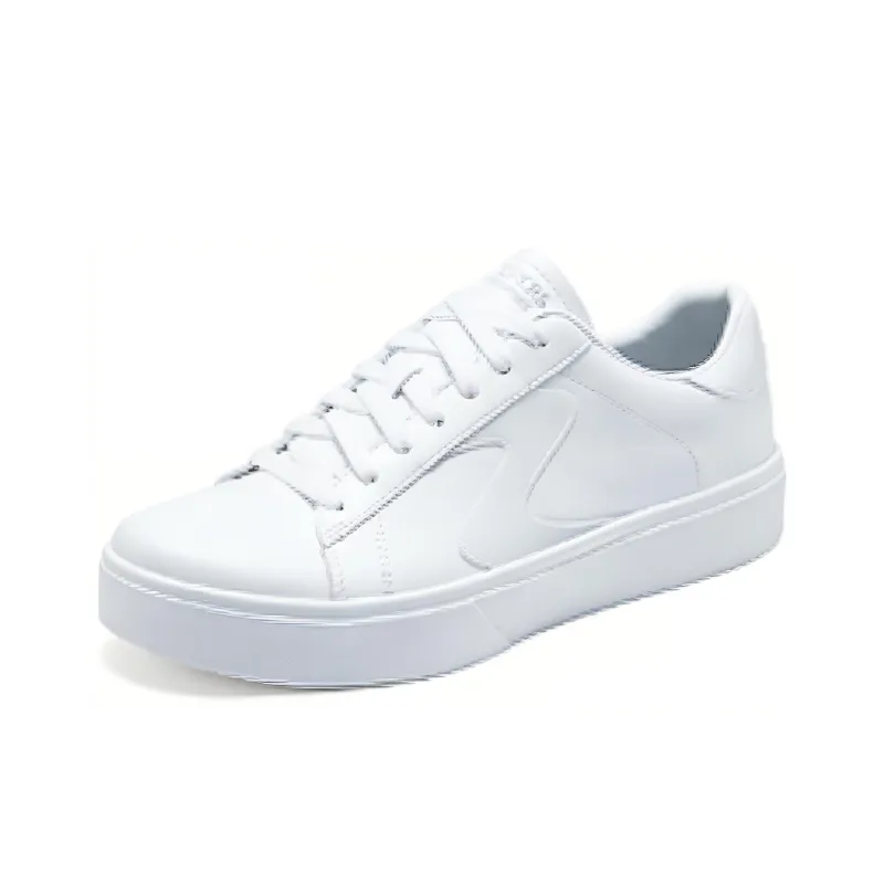 Skechers Cushioning, Wear Resistant Low Top Skateboard Shoes Men's White-2