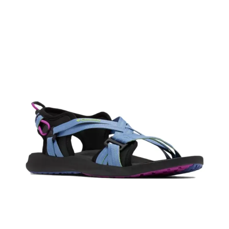 Columbia Strap Sandals Low Heel Women's Black Blue-2