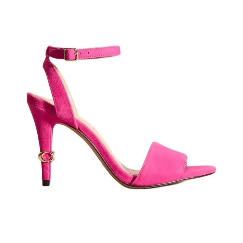 COACH Regina Strap Sandals 9cm Women's Pink Purple-1