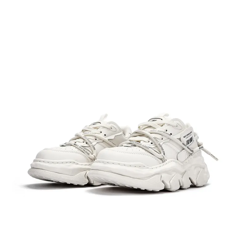 NEXT IMPULSIVE Dissolve Collection Low Top Stylish Skateboarding Shoes Unisex White-2