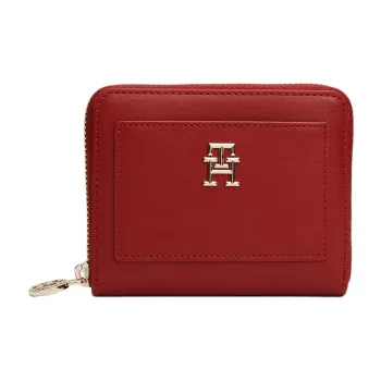 Tommy Hilfiger Polyurethane Wallet Medium Size Women's Red
