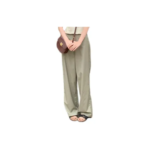 Yang Paopao Suit Trousers Women's Gray Green Brown