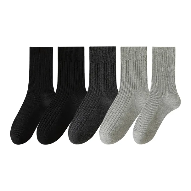 COTTON CHEESE Mid Calf Socks Women's 5 Pack-5