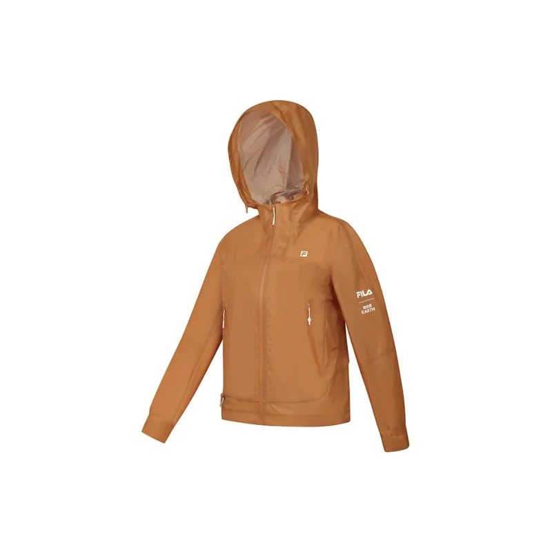 FILA x BBC EARTH Jacket Women's Sunset Orange-1