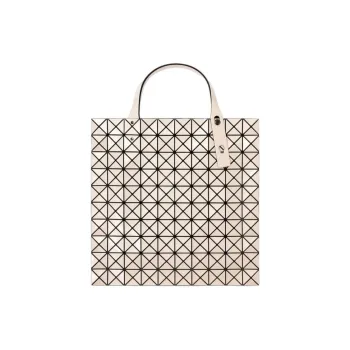 ISSEY MIYAKE Prism Polyvinyl Chloride Handbag Women's Beige