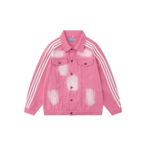 FOASIS Denim Jackets Unisex Pink