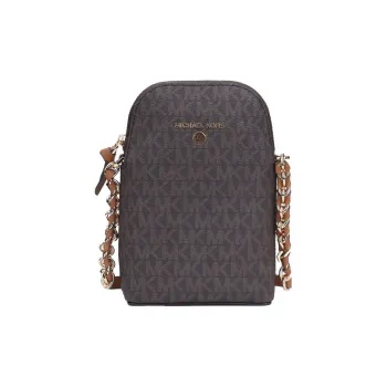 MICHAEL KORS Jet Set Charm PVC Crossbody Bag, Shoulder Bag Women's Brown