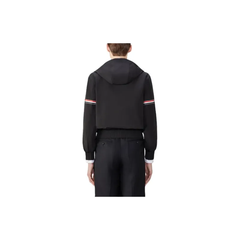 THOM BROWNE Stripe Detailed Zip Up Jacket-2
