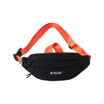 Morellybear Nylon Sling Bag Regular Unisex Black/Ecru/Yellow/Orange/Green