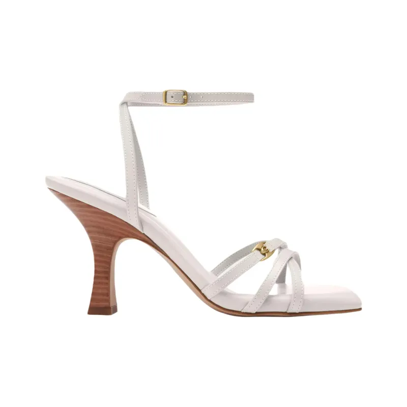 COACH Kelsey Strap Sandals 8.8cm Women's White-1