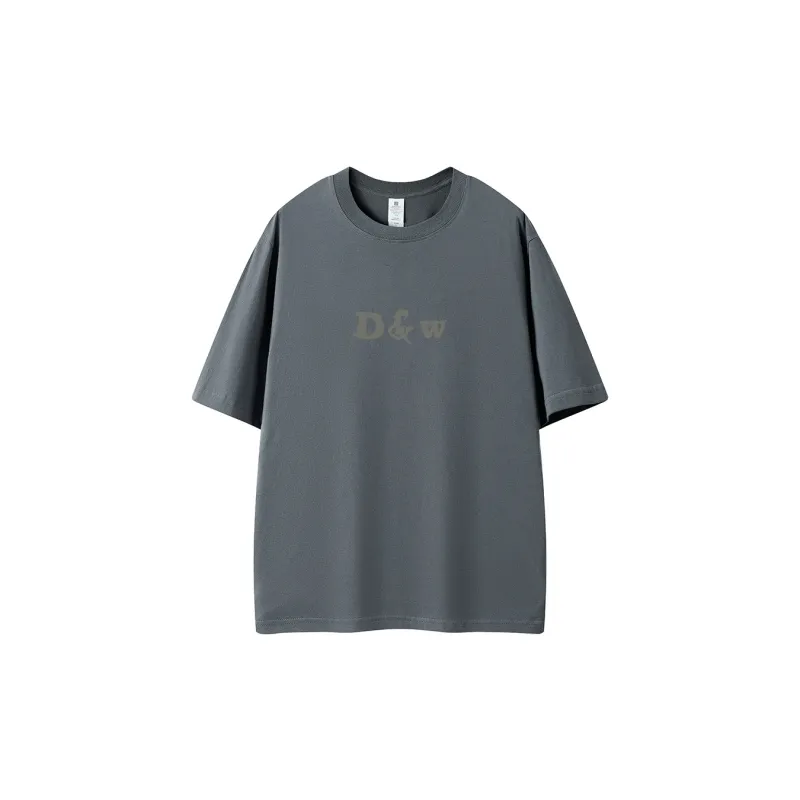 D&W T Shirts Unisex Dark Gray-1
