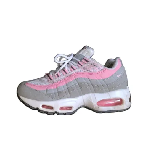 Nike Air Max 95 White Real Pink Grey Women's