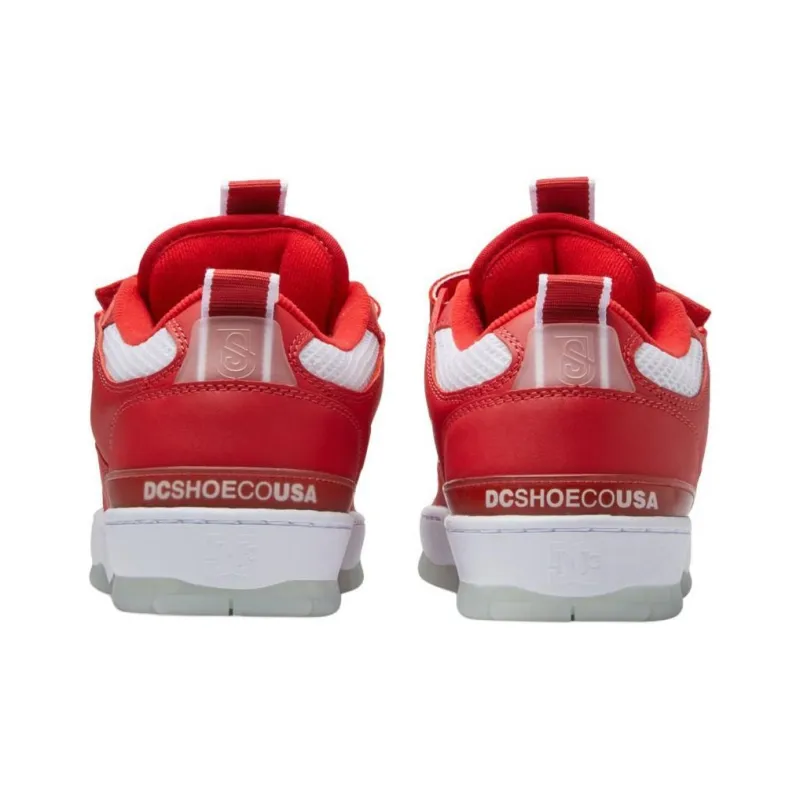 DC Shoes Low Top Casual Shoes Men's Red-3