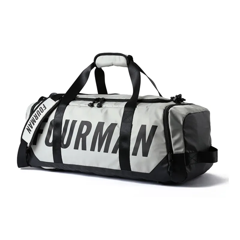 MOYYI Oxford One Shoulder Portable Basketball Bag Crossbody Bag Gym Bag Travel Bag Large Size Men's Gray/Black-0