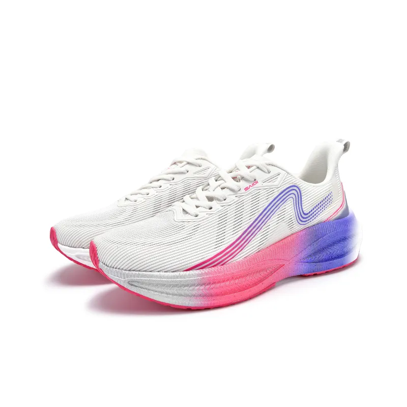 SAIQI Low-Top Supercritical Running Shoes Unisex Purple Pink Sunset-3