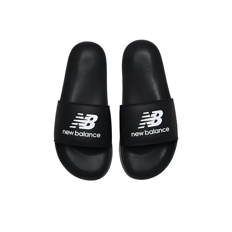 New Balance Slip Resistant Abrasion Resistant Slide Slippers Unisex Black-3