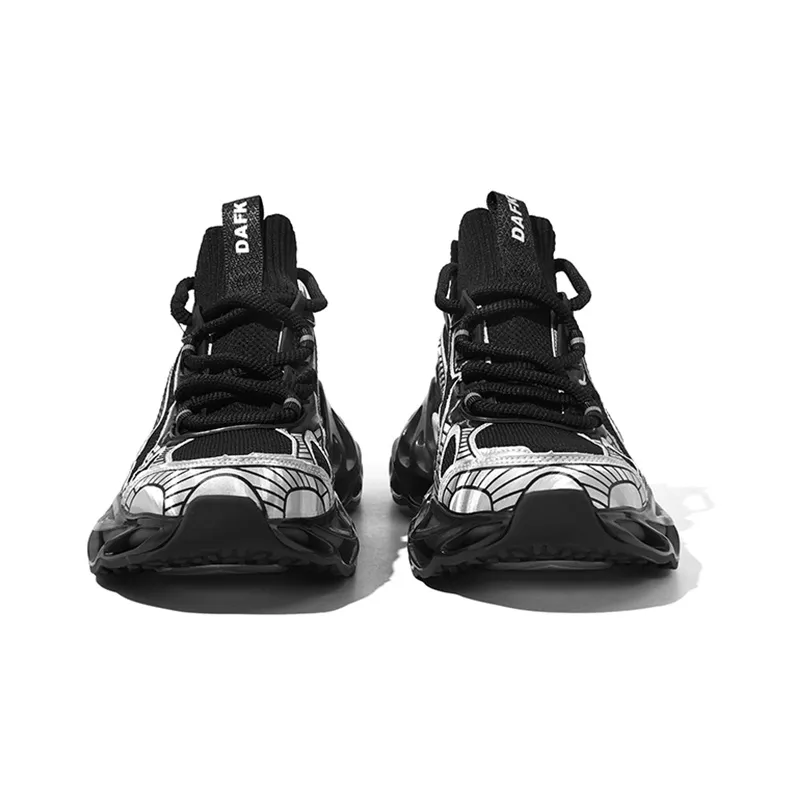 DAFK Cushioned Wear-Resistant Breathable Height Increasing High-Top Chunky Sneakers Men's-4
