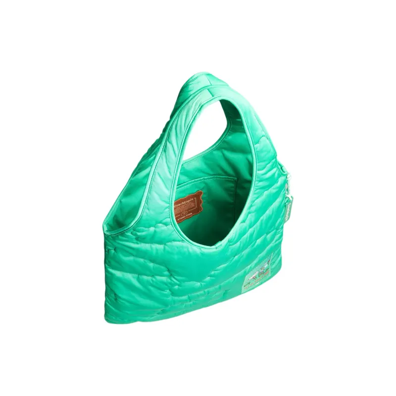 Coachtopia Recycled Polyester Tote Bag, Shopping Bag, One Shoulder Handbag Tubas Women's Green-1