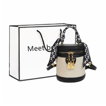 Fitchell PU Bucket Bags One Shoulder Handbags Regular Women's Brown/Green Black/Coffee