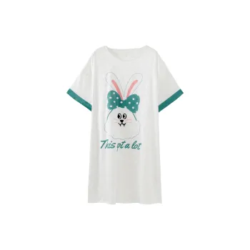 CAIHENGTONG Nightgown Women's Baymax Rabbit